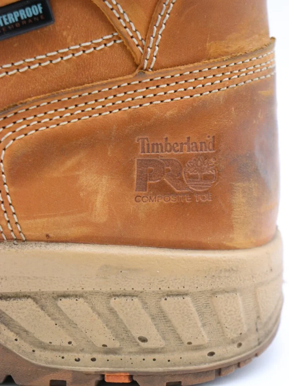 Timberland PRO Helix HD 6 Men's 9.5 Composite Toe Safety Work Boot Brown Leather